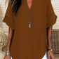 💥Last Day Special Sale 50% OFF💝✨Fashion Loose Solid Color Short Sleeve Blouse