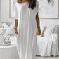 🔥Last Day Special 49% OFF💃Women's Off-Shoulder Batwing Sleeve Maxi Lounge Dress