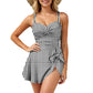 💥Last Day Special Sale 70% OFF🩱Womens One Piece Swim Dress Tummy Control Swimsuits Modest Bathing Suit Full Coverage Swim Skirt