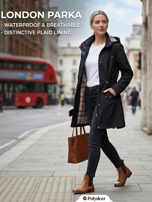 💖2026 Autumn’s Hot Sale 50% OFF🧥Women's Casual Solid Color Drawstring Zip-Up Hooded Trench Coat Jackets🍃
