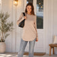 💖2026 Autumn’s Sale 70% OFF✨🍂Women's Casual Crewneck Long Sleeve Top With Thumb Holes and Curved Hem