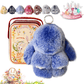 🎁Easter Best Gift  70% Off💥🐰Easter Cute Bunny Plush Keychain - Iron Box Gift Option, 🎁Easter Sweet Surprise