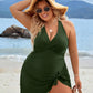 🏖️Last Day Special Sale 49% OFF🩱Deep V Knot Detail Skirted Swimsuit