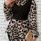 💖2026 Autumn’s Sale 70% OFF✨🍂Women's Leopard Print Patchwork Colorblock Button Front Bishop Sleeve Blouse