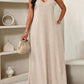 👗2026 Hot Sale 50% OFF💃✨Women's V-Neck Leopard Print Maxi Dress with Pockets
