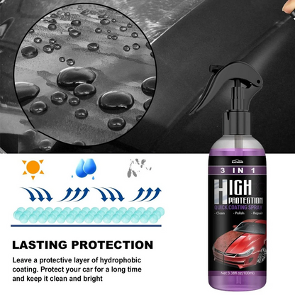 🔥Limited Time Discount 49% OFF❗❗⏰3-IN-1 High Protection Fast Car Coating Spray