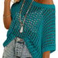 💥This Week's Special Price-49% OFF💥Womens Summer Scoop Neck Short Sleeve Sweater Casual Crochet Hollow Out Knit Top