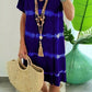 💃2026 Summer Hot Sale 70% OFF🌈Tie-Dye Striped Short Sleeve T-Shirt Dress – Soft & flowy – Perfect for summer, beach or casual days – comfortable and stylish 🌊✨