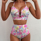 🌊💕2026 Summer Hot Sale 70% OFF👙✨Women's Floral High Waisted Tummy Control Bikini Set