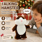 🐹Last Day Special Price £12.99!✨✨Talking Hamster Plush – repeats whatever you say, auto head-shaking, hilarious fun for kids & adults