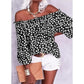 💥Limited time Sale 70% OFF👚Women's Off Shoulder Floral Chiffon Blouse