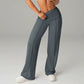 💗LAST DAY SPECIAL SALE 50% OFF👖Women's Plain Loose Wide Leg High Waist Sporty Straight Leg Pants with Pockets✨-Comfortable Daily Wear