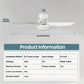 🔥LAST DAY SALE ONLY £14.99!!🔥SmartBreez™ 40W LED Ceiling Fan Light – 20.5” Ultra-Quiet with Remote 🎯 | E27 + FREE B22 Adapter 🔌 | For Bedroom 😴, Kitchen 👩‍🍳 & Garage 🛠️ – UK Ready! 🇬🇧