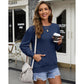 💖2026 Autumn’s Sale 70% OFF✨🍂Women's Crewneck Hoodless Sweatshirt With Kangaroo Pocket Longsleeve Oversized Pullover