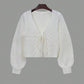 🍂Last Day Promotion 70% OFF💗Women's Solid Basic Loose-Fit Drop Shoulder Long Sleeve Cardigan