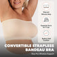 ⏳LAST DAY SALE ONLY ￡10.99!!👍✨Convertible Strapless Bandeau Bra with Wireless Comfort, Anti-Slip Grip & Removable Straps Fit Outfits👙🇬🇧