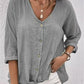 🍂Autumn Sales 49% OFF🍁Women Linen V-neck Loose Top