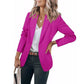 ⏳LAST DAY SALE 70% OFF✨🍂 Women's Casual Blazer Fitted Long Sleeve Work Office Suit Jacket with Flap Pockets
