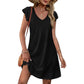 ⏰2026 Hot Sale 50% OFF💃Women's Summer Ruffle Sleeve V Neck Loose Swing Dress with Pockets