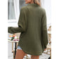 💖2026 Autumn’s Sale 70% OFF✨🍂Women’s Oversized Waffle Shirts Tops Button V Neck Long Sleeve Blouses