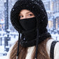 Women's Winter Balaclava – 4-in-1 Knit Hat, Scarf, Face Cover & Ear Warmer