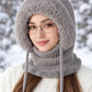 Women's Winter Balaclava – 4-in-1 Knit Hat, Scarf, Face Cover & Ear Warmer