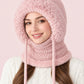 Women's Winter Balaclava – 4-in-1 Knit Hat, Scarf, Face Cover & Ear Warmer