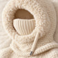 Women's Winter Balaclava – 4-in-1 Knit Hat, Scarf, Face Cover & Ear Warmer