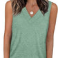 🔥BUY 3 PAY 2 (CODE: LUCKY)🔥Women's Sleeveless V-Neck Slimming Loose Fit Casual Tank Top T-Shirt