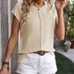 💥Last Day Special Sale 49% OFF👚Women's Cap Sleeve Vest Crew Neck Sleeveless Casual Knit Top
