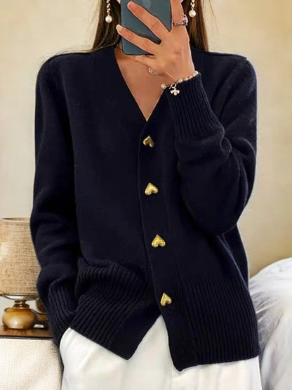 💥Black Friday Hot Sales - 49% OFF🌸Women's Casual Winter Plain Yarn Buttoned Cardigan