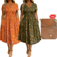 💃Summer Hot Sale 70% OFF🌿⏳Women's V-Neck Floral Print Dress with Twist Waist