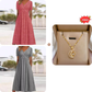 🍀LAST DAY SALE 50% OFF🍀Women’s V-Neck Short Sleeve Long Dresses