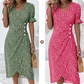 🌷2026 Summer Hot Sale 50% OFF🍃Women's floral v-neck printed dress