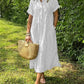 🔥LAST DAY SALE 49% OFF💃Women's Loose Midi Striped Shirt Dress with Pockets