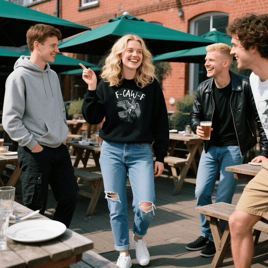 ✨Surprise Price: Only £10.99✨Humorous Crow Graphic T-Shirt – Say It With a Caw!