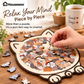🎁70% OFF!!!-Ready for Christmas!🎅🧩135-Piece Cute Cat Puzzle Challenge Irregular Shaped Wooden Jigsaw Puzzle👍🎁Stress Relief Enthusiast Gift, Christmas Gift✨