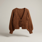 🍂Last Day Promotion 70% OFF💗Women's Solid Basic Loose-Fit Drop Shoulder Long Sleeve Cardigan