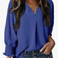 Womens Tunic Tops V Neck Casual Loose 3/4 Sleeve Shirts