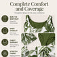 👙 LIMITED-TIME 50% OFF! 🌸Women's Leaf Floral Print One Piece Swim Dress, Tummy Control Plus Size Swimming Costume