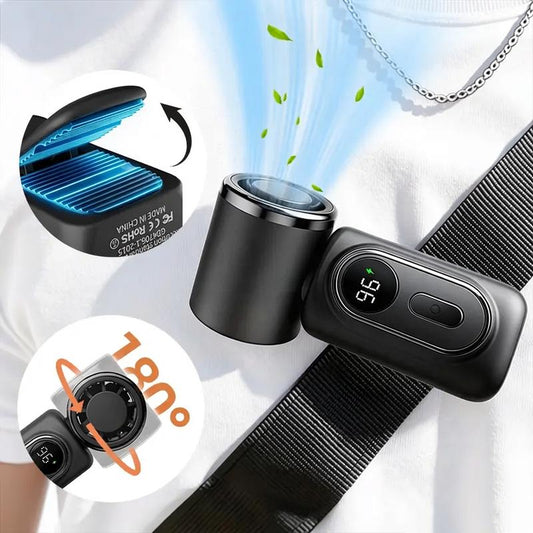 🏖️LAST DAY SALE 70% OFF🎁💨🇬🇧 3000mAh Handheld Clip Fan USB Rechargeable – 🌬️Mini Portable Fan with Clip for Umbrella, Backpack & Car Seat