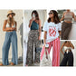 💖LAST DAY SALE 50% OFF💷Women's Summer Wide Leg Pants Flowy Drawstring Elastic Waist Trousers with Pockets