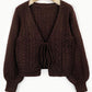 🍂Last Day Promotion 70% OFF💗Women's Solid Basic Loose-Fit Drop Shoulder Long Sleeve Cardigan