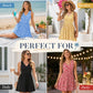 🌈2026 Summer Hot Sale 49% OFF💃Women's Casual V Neck Sleeveless Tank Dress Beach Sundresses with Pockets