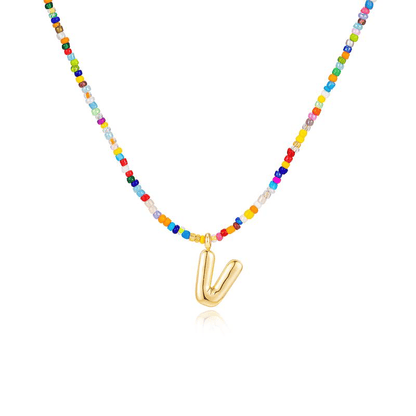 🎁The Best Gifts For Halloween🎃50% OFF🌈Letter Beaded Necklace for Women🔤A-Z