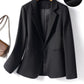 🎉2026 Hot Sale 50% OFF💞🔥Women's Solid Color Long Sleeve Button Front Blazer with Pockets, Slim-Fit Spring & Fall Outerwear for Office and Daily Wear