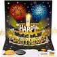 🎂🎉HOT SALE 70% OFF!!!🎁💐Birthday Cards With Fireworks & Pop Up Cake & Blow-able Music