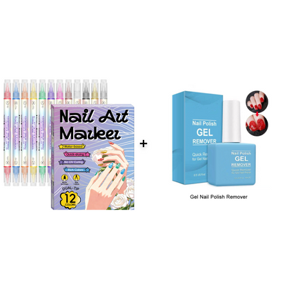 🥳2026 HOT SALE- 50% OFF!🥳💞50K+ SOLD!✨🎨Dual‑Tip Nail Art Pens – Quick‑dry, no UV lamp. Fine & brush tips. 12/24 vibrant colors. Easy DIY at home. No smudges, just art! 💅🖌️