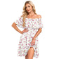🌈2026 Summer Hot Sale 50% OFF!✨Women's Off the Shoulder Mini Dress - 🌸Floral Print, Casual Style, Summer Wear