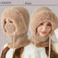 🎄Christmas Sale 50% OFF⛄️Women’s Thermal Knit Hood – Fleece-Lined Winter Hat, Neck Warmer & Face Cover Combo